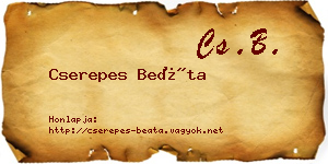 Cserepes Beáta névjegykártya